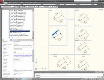 Bearbeitung von Räumen und Inventar mit AutoCAD