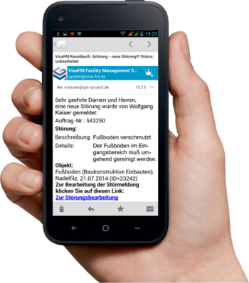 Störungsmeldungen können mit dem Smartphone erfasst und gemeldet werden